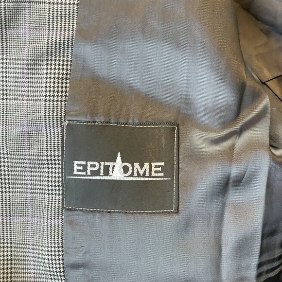 Mens 42L X-Long Gray Glenn Check Dormeuil Amadeus Wool Suit Jacket Sport Coat - Picture 4 of 12